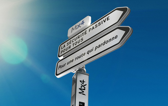 Panneau signalisation sécurité passive