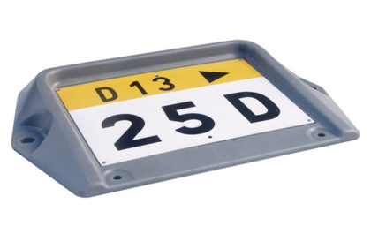 Borne kilométrique plate au sol