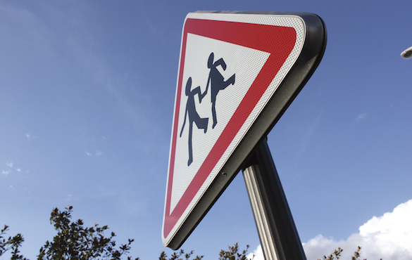 Panneau de signalisation police lx3 city