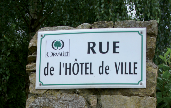 plaque rue aluminium